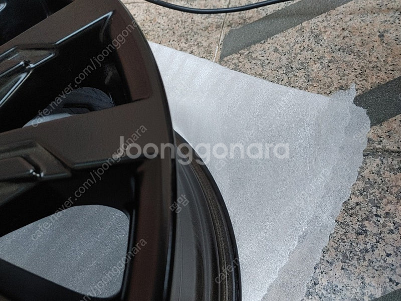 디올뉴 싼타페 mx5 21인치 블랙잉크휠 1개(택포)--4