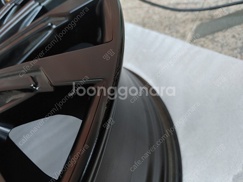 디올뉴 싼타페 mx5 21인치 블랙잉크휠 1개(택포)--5