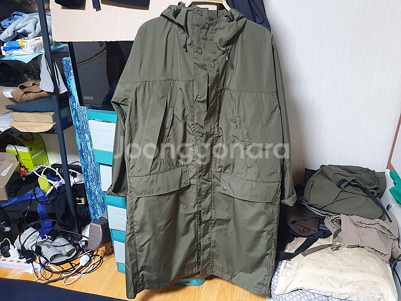 24ss 노스페이스 퍼플라벨 마운틴 코트 올리브 M 팝...--0
