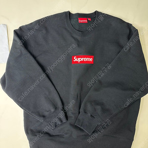 [XL] 슈프림 박스로고 크루넥 블랙 Supreme Box Logo Crewneck Black - 22FW