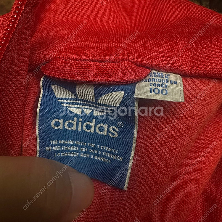 아디다스 유로파 삼선 레드트랙탑져지 100--2