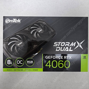 이엠텍 지포스 RTX 4060 STORM X Dual OC D6 8GB 그래픽카드