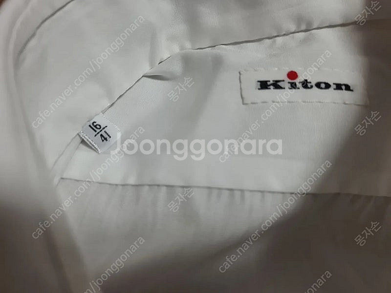 [새상품] 키톤(Kiton) 화이트 코튼 셔츠 (16/...--2