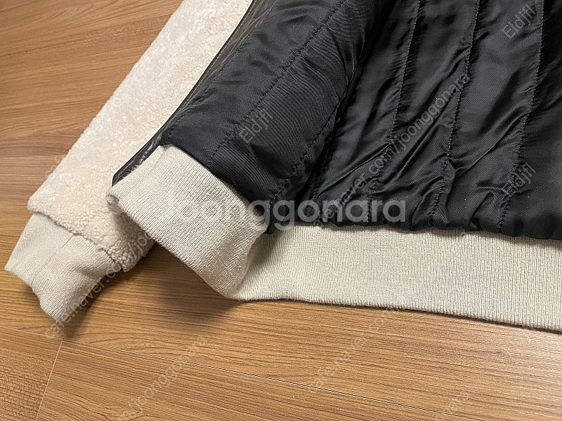 띠어리 시어링 100%양털 ma-1 시어링 무스탕 팝니...--7