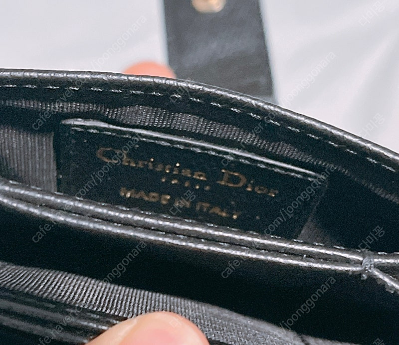 디올 몽테뉴 아코디언 카드지갑 블랙--1