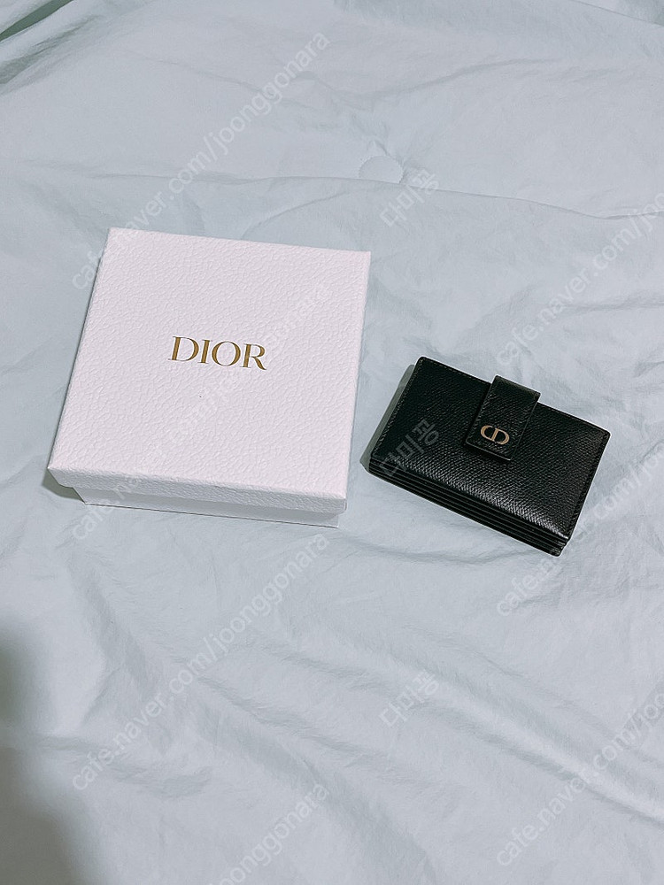 디올 몽테뉴 아코디언 카드지갑 블랙--4