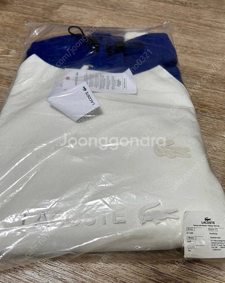 [새상품] 라코스테 후드티(L)--4