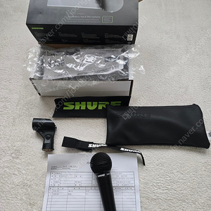 Shure SM58 BLK 한정판 블랙에디션 다이나믹 마이크 (스위치 없음) 팝니다