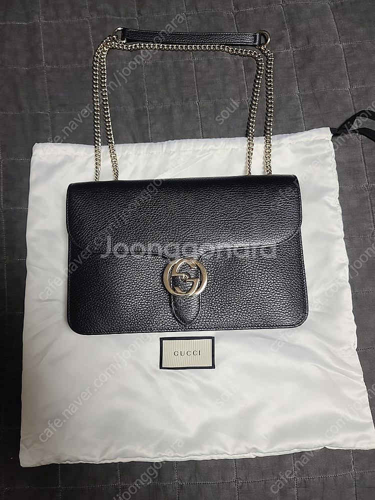 구찌 인터로킹 체인백 팝니다--0