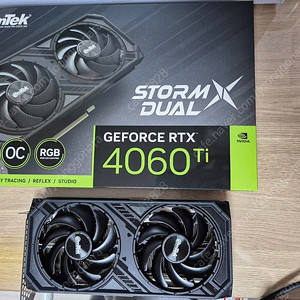 이엠텍 지포스 RTX 4060 Ti STORM X Dual OC S급 판매합니다