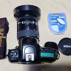 니콘F50(A급),2CR5기능노출정상,NIKON NIKKOR AF28~85(깨끗함),필터,캡,후드,스트랩.