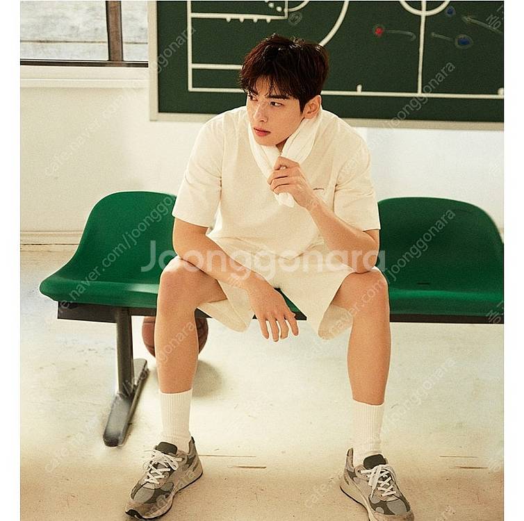 새옷 지오다노 프린트 미니 테리 쇼츠 반바지 L 베이지...--0