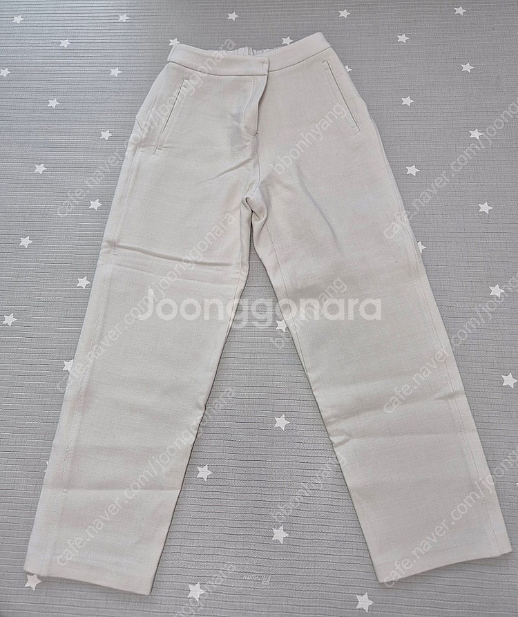 라시엔토 시그니처 울 블렌디드 팬츠 크림 아이보리 55--0