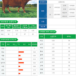 한우 정액 kpn 1461, 1447 정리합니다.