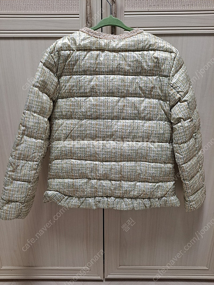 새제품) 트위드경량패딩 140--2