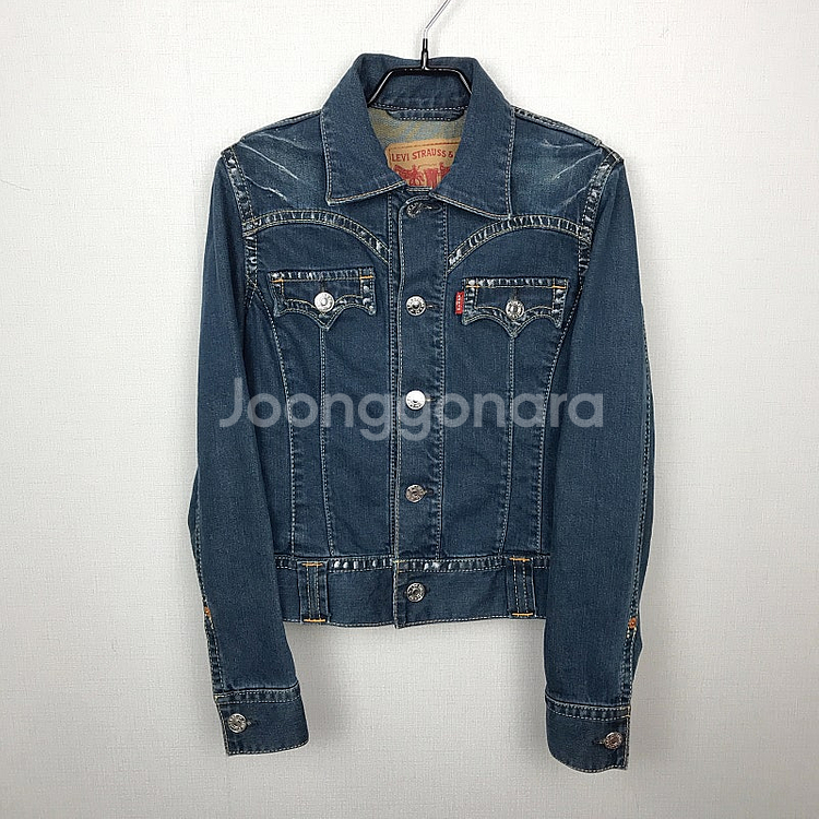 리바이스 빈티지 데님 청자켓 여성90--0
