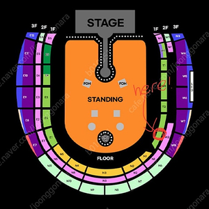 콜드플레이 4/24 w2 구역 2연석 원가양도