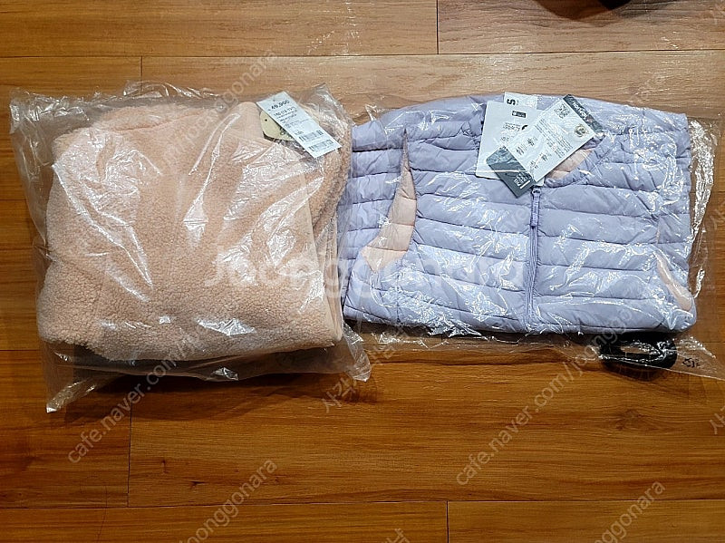 탑텐 여아 뽀글이 자켓 새상품+경량구스 베스트--1