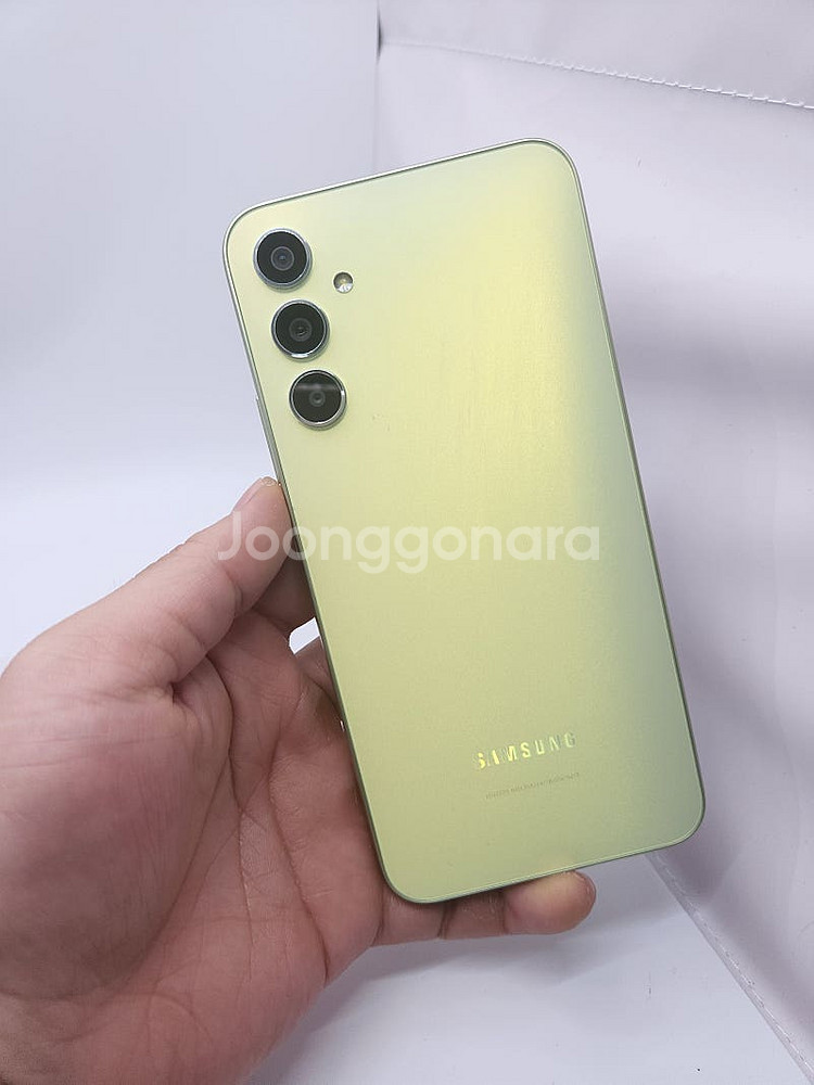 갤럭시A34 128GB 라임색상 팝니다--2
