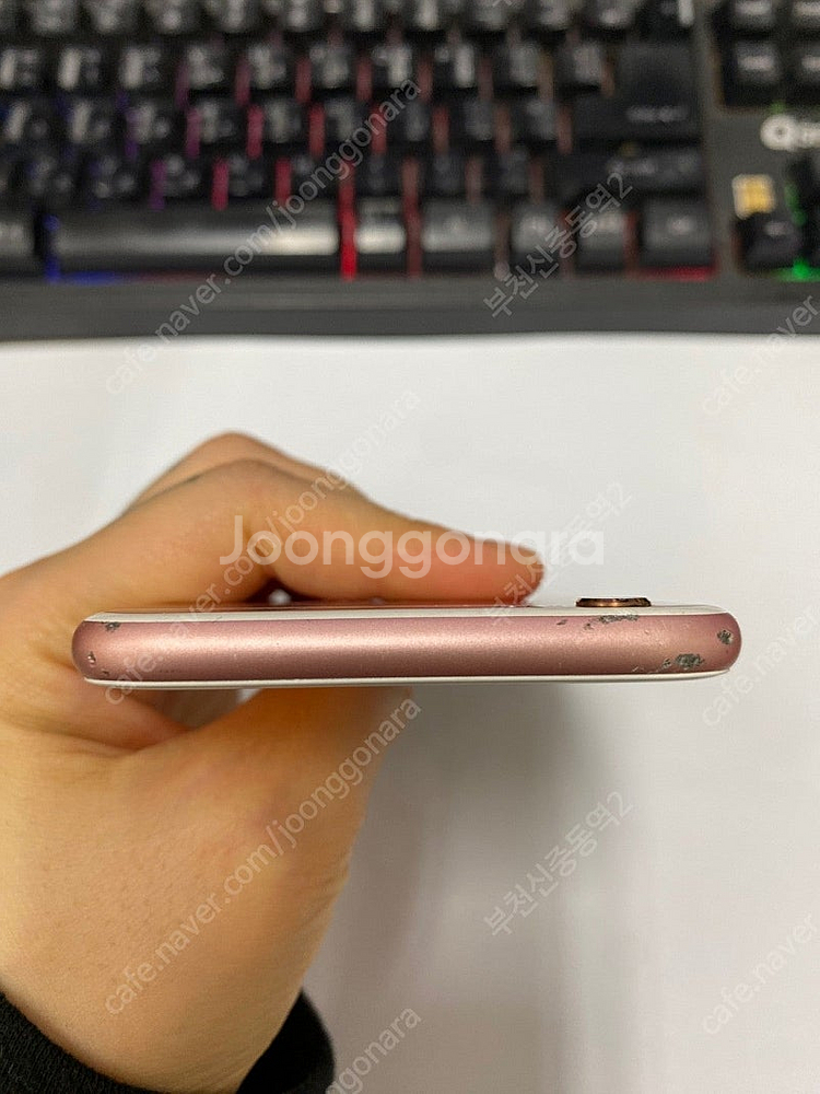 198020 아이폰6S 로즈골드 액정SS급 16GB 무...--3