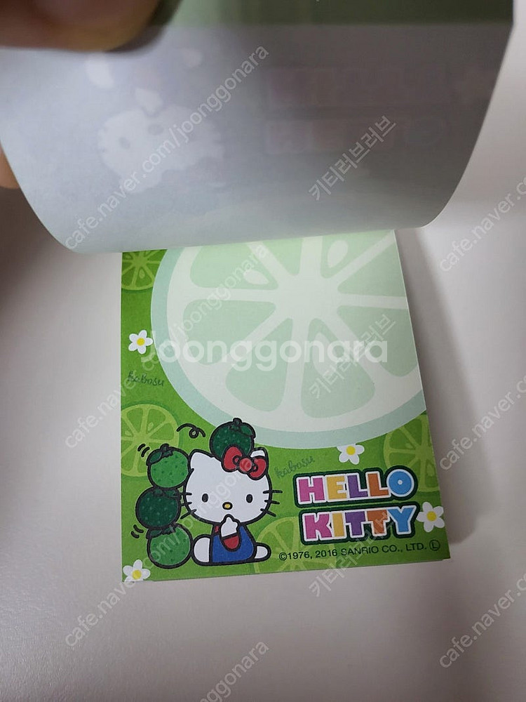 헬로키티 오이타 지역한정 고전 키티 미니 메모지 2개세...--2