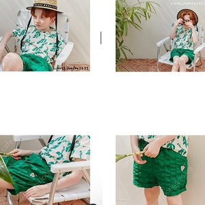 리미떼두두 그린 리프 상하세트 3XL 새상품