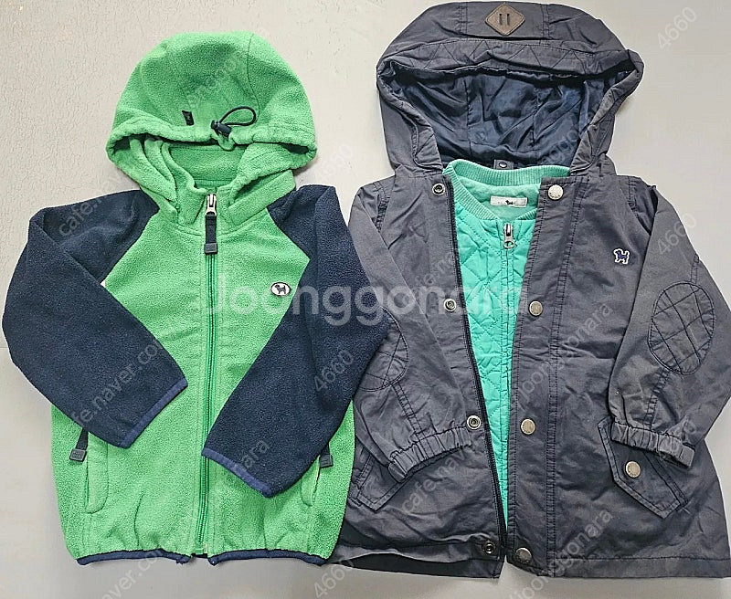 봄옷 가을옷 사이즈 100 노스페이스 블루독 3살 3t--2