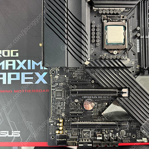 ASUS ROG MAXIMUS XII APEX Z490 + 10900K 합본 판매합니다.