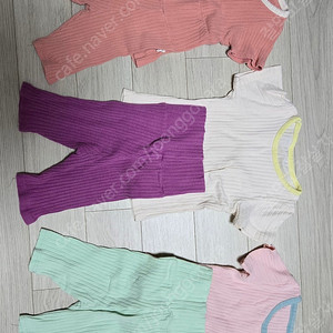 반팔 7부 실내복 90사이즈 배알이방지실내복