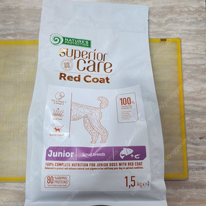 [가격내림/2만2천원] 화이트도그 레드코트 주니어 1.5kg 네이쳐스프로텍션 강아지 눈물 피부 피모 사료