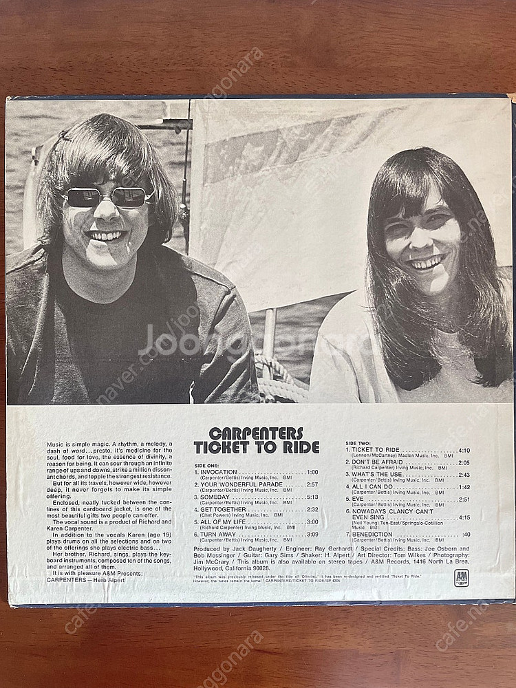 카펜터스 Ticket To Ride LP--1