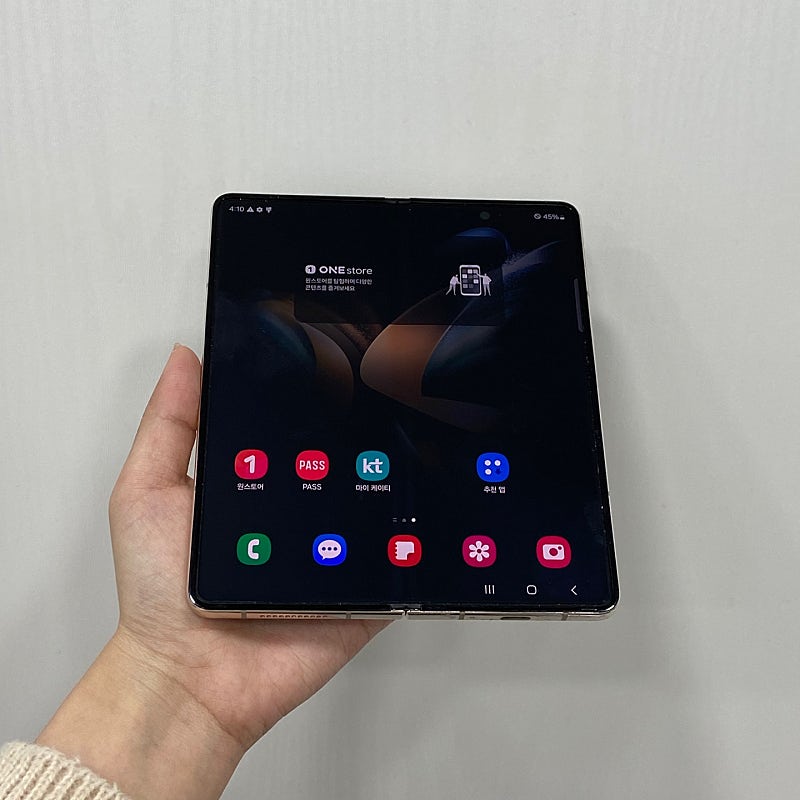 78292 갤럭시Z폴드4 베이지 512GB 부산 중고폰...--1