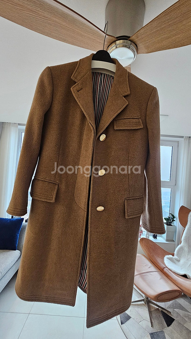 톰브라운 여성 코트 하이 암홀 체스터필드 FOC300A...--0