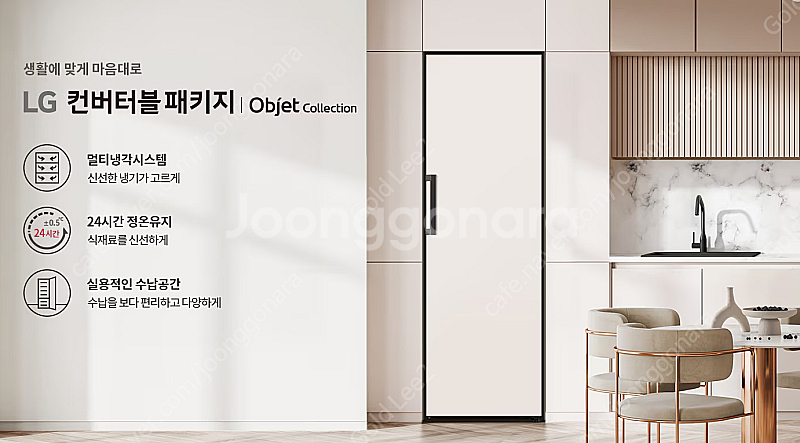 LG 컨버터블 패키지 오브제컬렉션(냉장전용고) 384L...--1