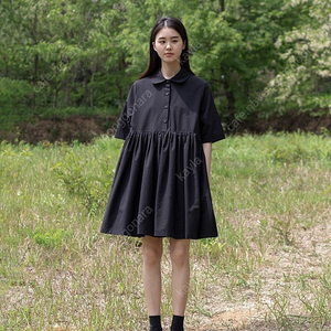 유노이아 pin dot gather dress / 핀 도트 개더드레스