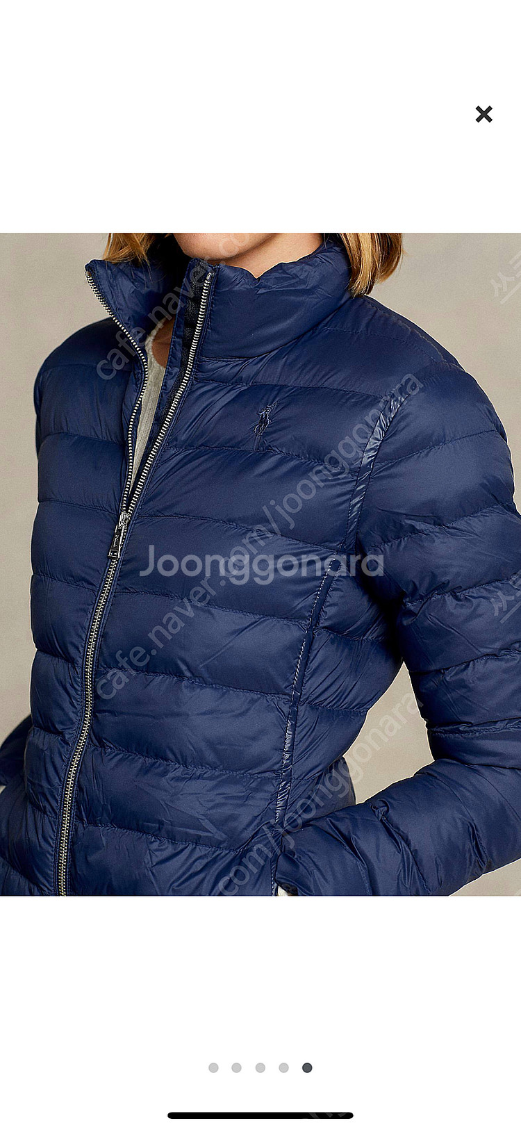 폴로 랄프로렌 퀄팅 롱 패딩 코트--3