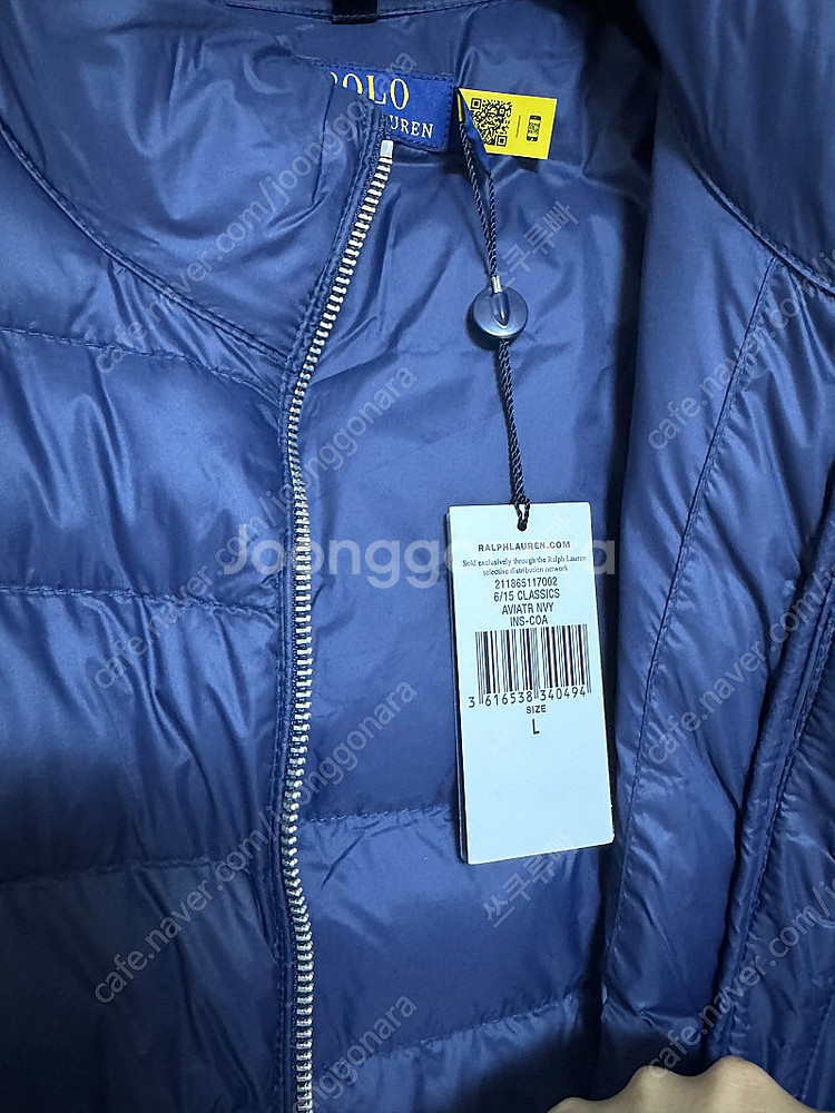 폴로 랄프로렌 퀄팅 롱 패딩 코트--6