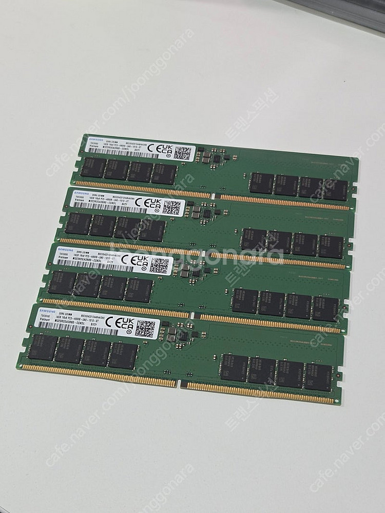 삼성 DDR5 16GB 4800 4개 일괄 팝니다.--0