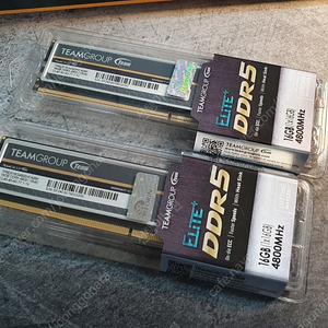 Teamgroup DDR5-4800 CL48 Elite Plus 블랙 16GB 2개 판매합니다.