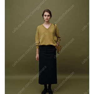 낫띵리튼 올리브 니트 Puno v-neck pullover (Olive)