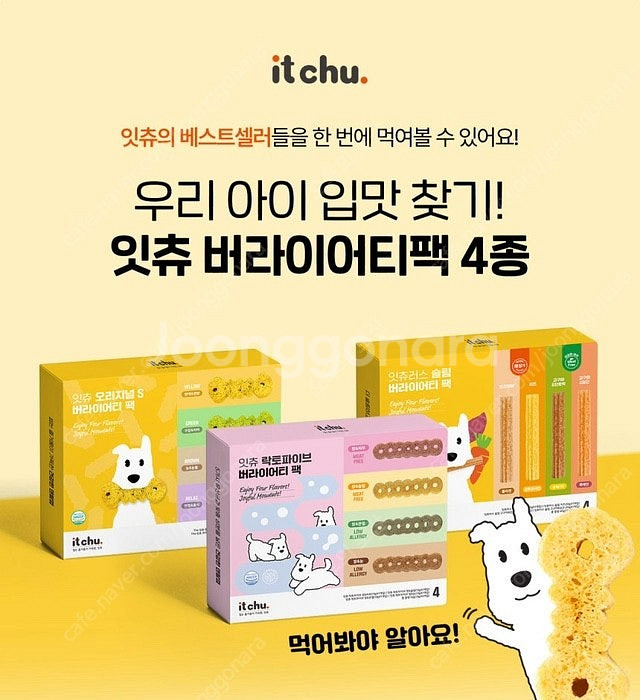 잇츄 강아지 덴탈껌 버라이어티팩 3종 (애견 양치껌 간...--0
