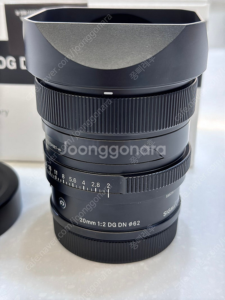 시그마 20mm f2 L마운트 + 하오게 사각후드--1