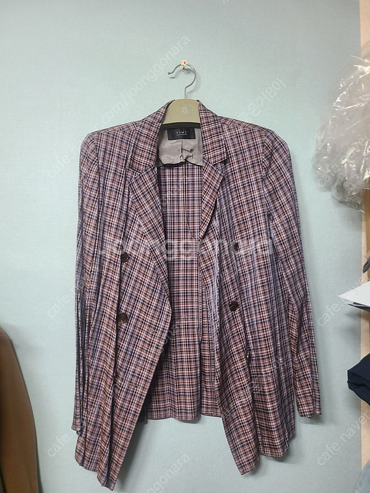 타임 Time 체크자켓 55-66--0