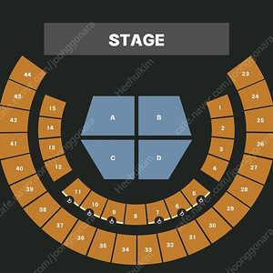 유우리 콘서트 (5/4일) 6구역 18열 2연석 양도