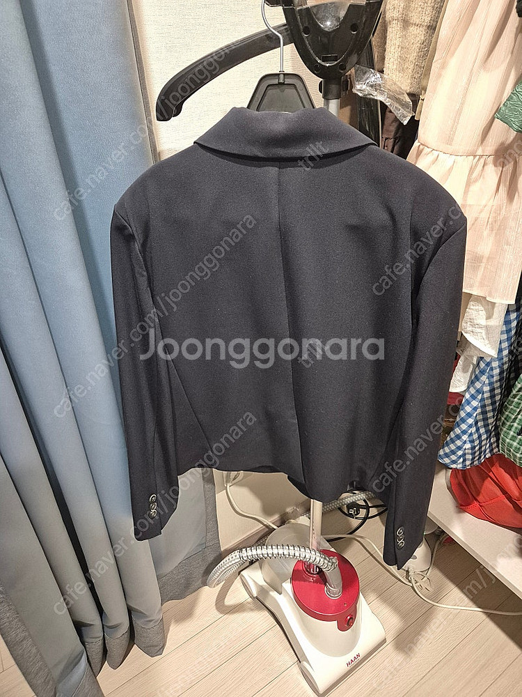 멜라운지 에일자켓 네이비 택달린 새상품--6