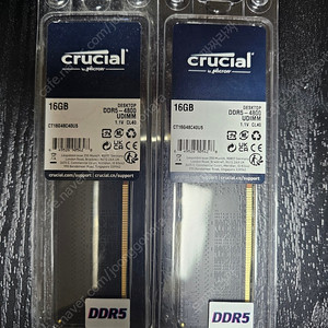 마이크론 크루셜 DDR5 4800 16G x 2개 32G (미개봉)