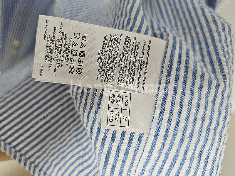 브룩스브라더스 옥스포드 셔츠 논아이론 시어서커셔츠 판매--1