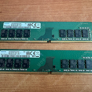 램카드 삼성 ddr4 8gb-2666 21300 (단면) 2개 판매합니다