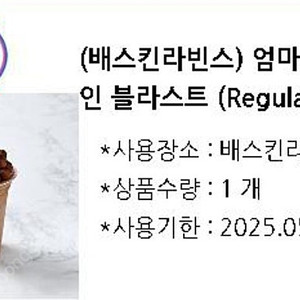 배스킨라빈스 블라스트R