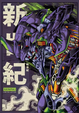 새상품 에반게리온 고화질 포스터--0